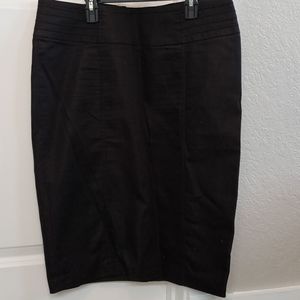 Denim black midi/pencil knee lenght skirt